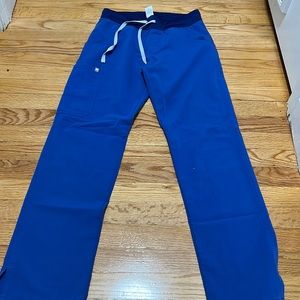 Figs Kade cargo scrub pants XS, denim color